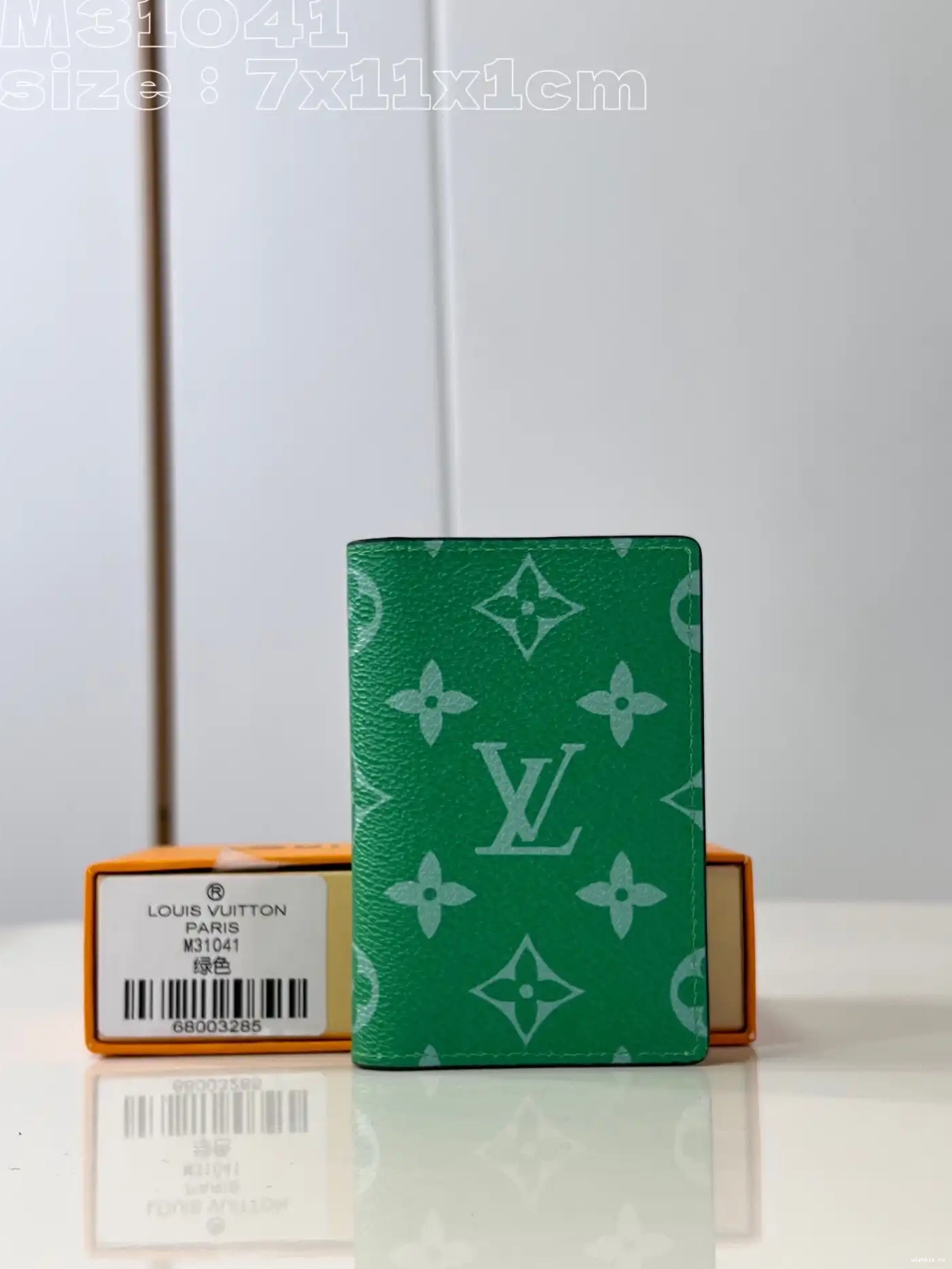 WIS LOUIS Organizer-7.5*11.1*1 VUITTON cm Pocket 0412